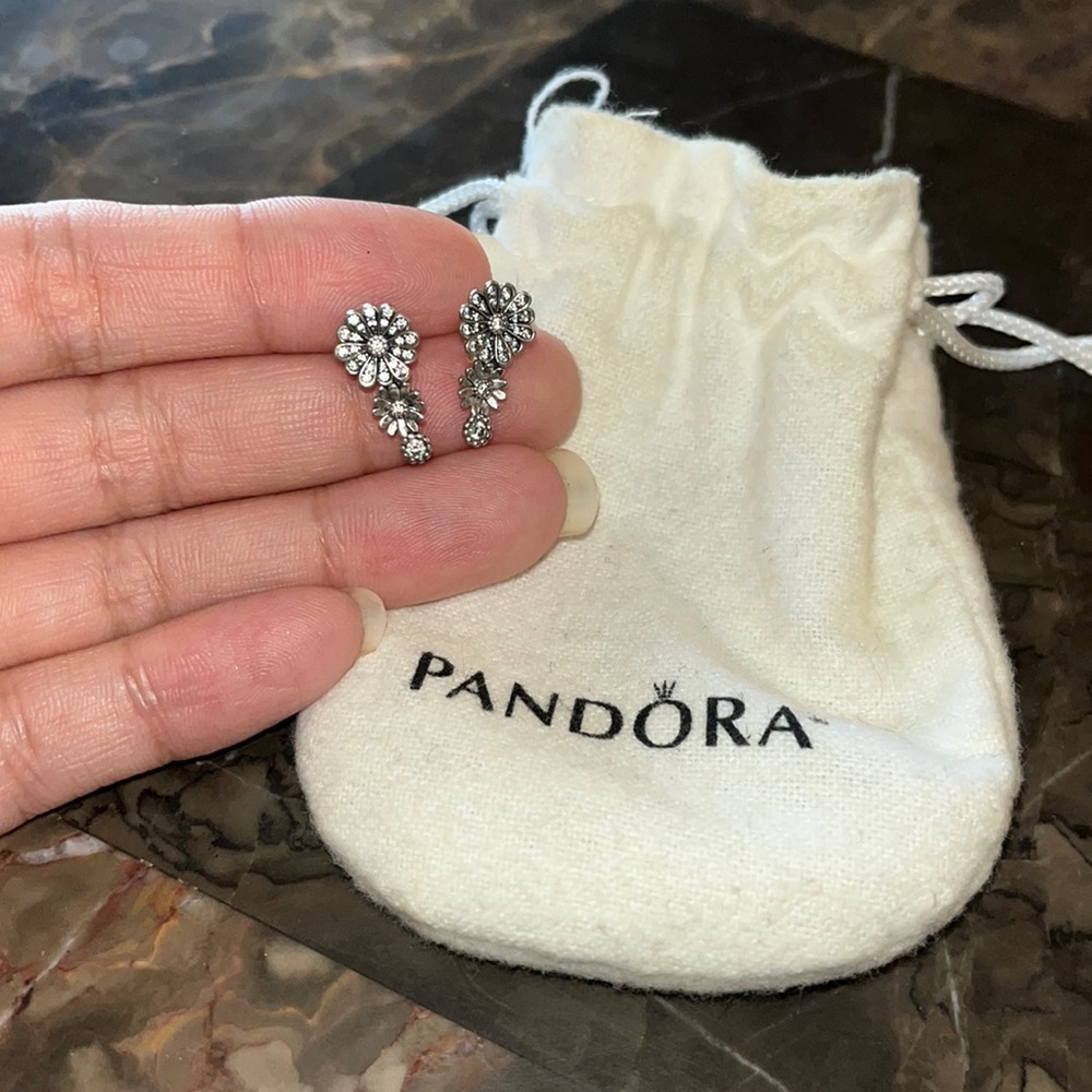 Pandora Flower Earrings